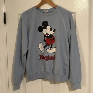 Women’s Disneyland Mickey Mouse light blue sweatshirt